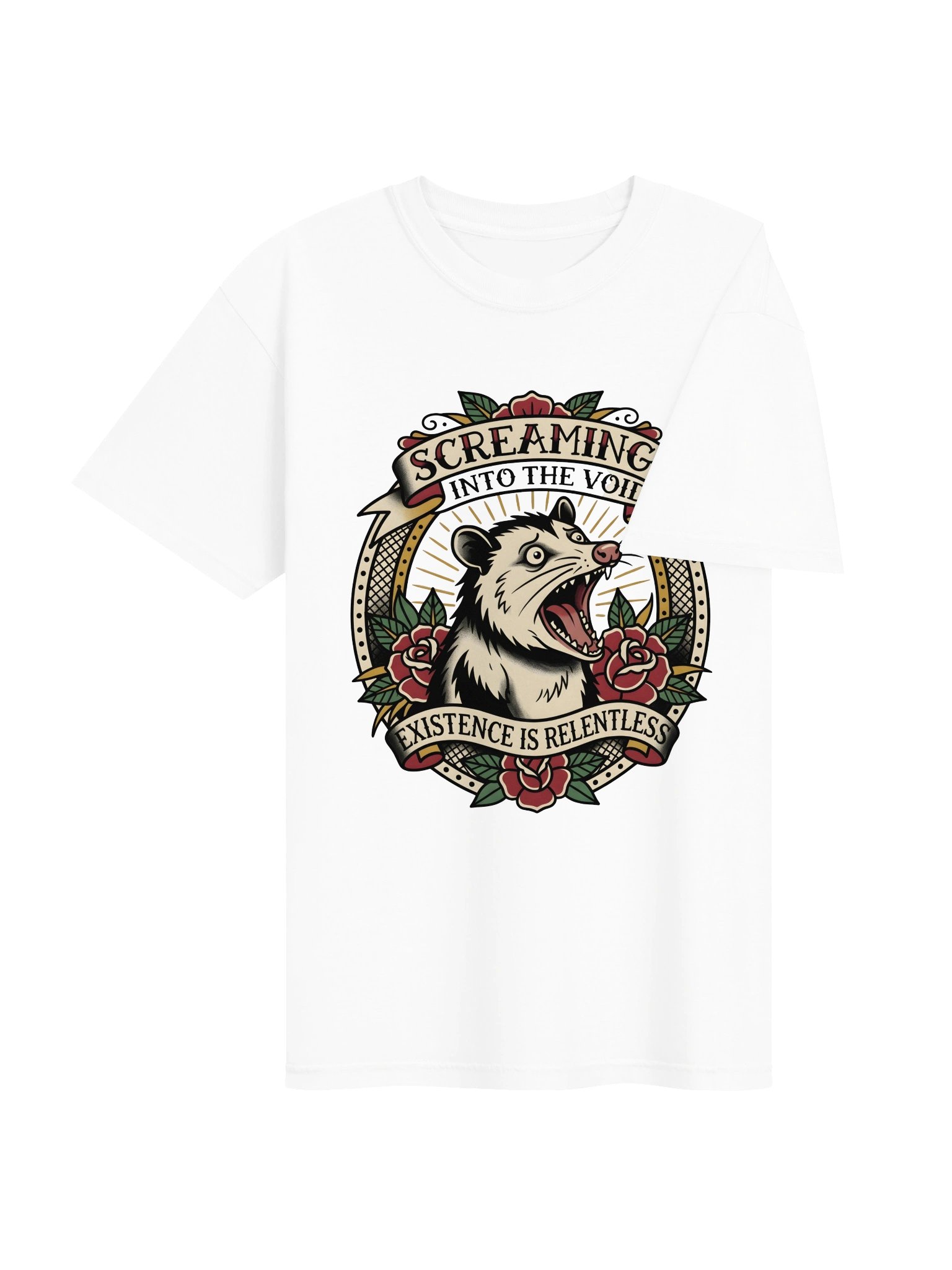 Screaming Into the Void Opossum Tee product image (4)