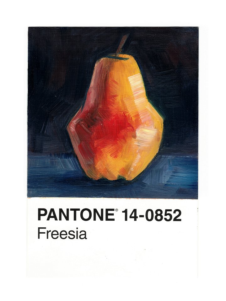 PANTONE Challenge • Fruits Set, Pear • Oil Painting product image (1)