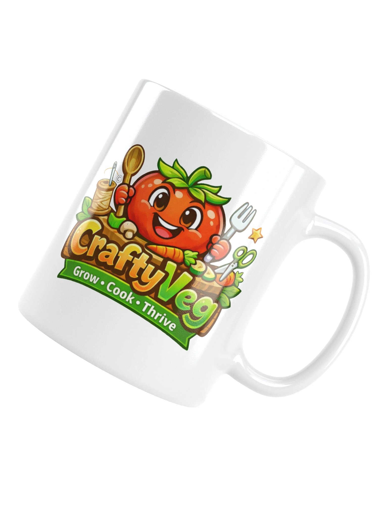 CraftyVeg Logo Mug product image (5)
