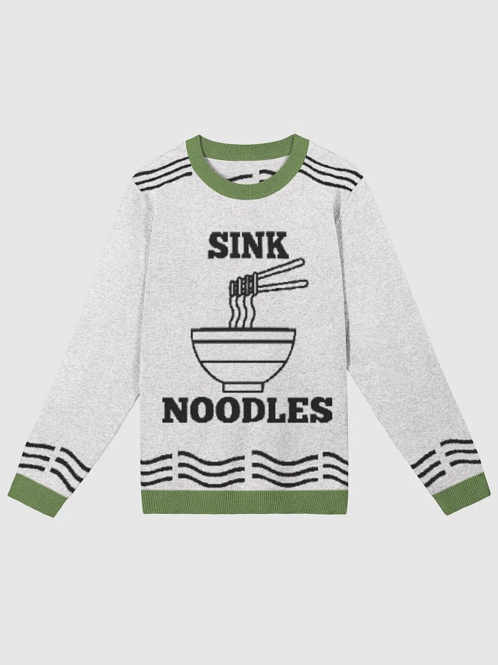 Sink noodles | Knitted Crewneck Sweater Classic Fit by Knitwise product image (1)