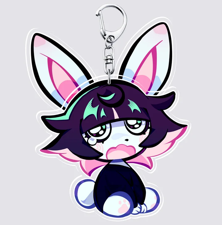 Delulu Ear Flick Keychain (INTERACTIVE) product image (1)