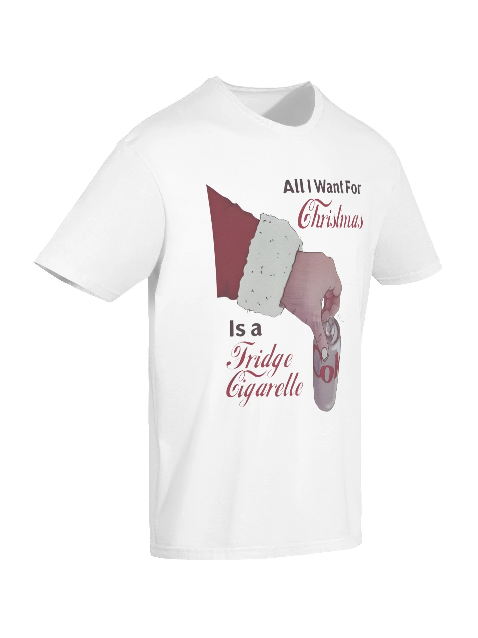 All I Want For Christmas Is A Fridge Cigarette Funny Holiday Shirt product image (14)
