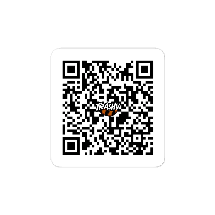 Trashy's Back Alley QR Code Sticker product image (1)