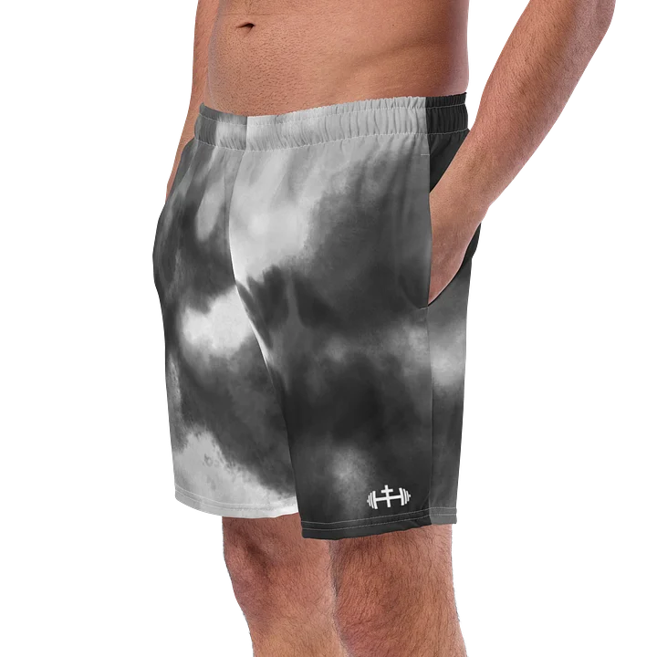 His House Mens Swimsuit - B&W Tie Dye product image (2)