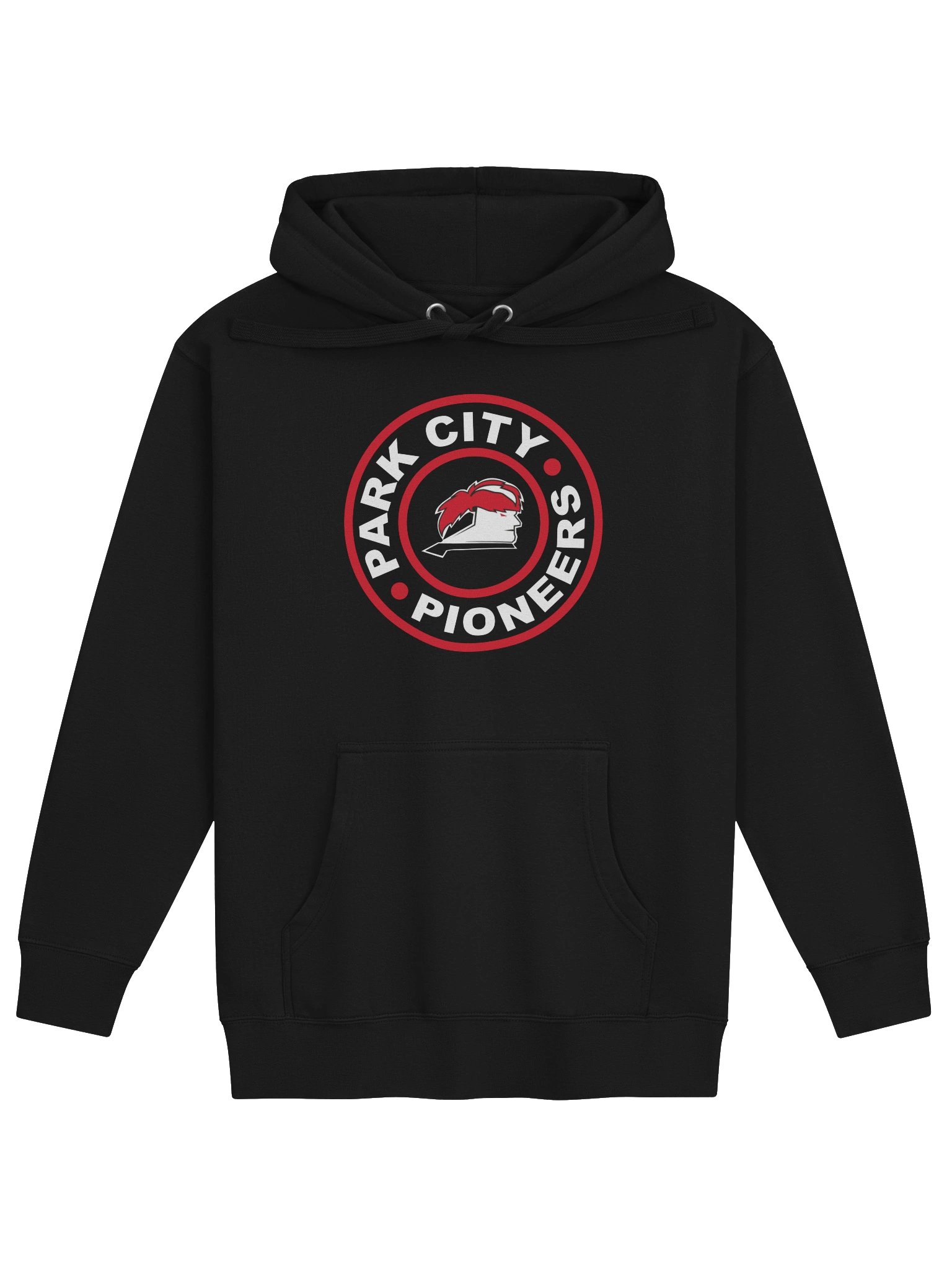 Pioneers Circle Logo Premium Hoodie — Black product image (1)