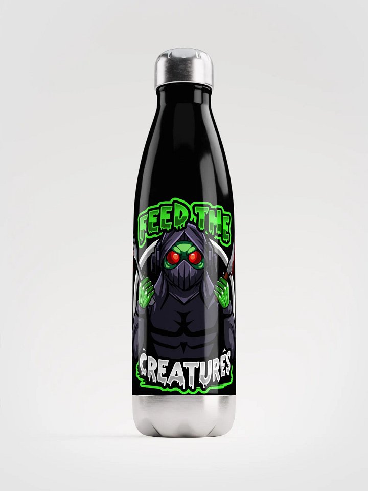 Feed The Creatures Stainless Steel Water Bottle product image (1)