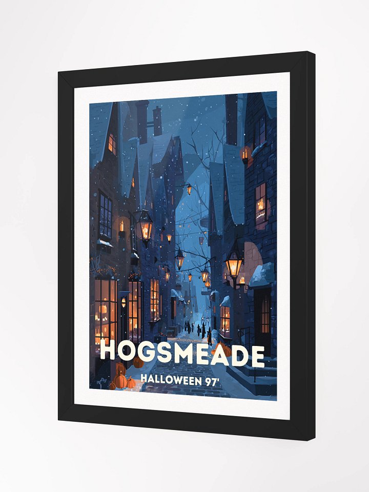 Magical Village Halloween Fall Vintage Travel Poster product image (2)