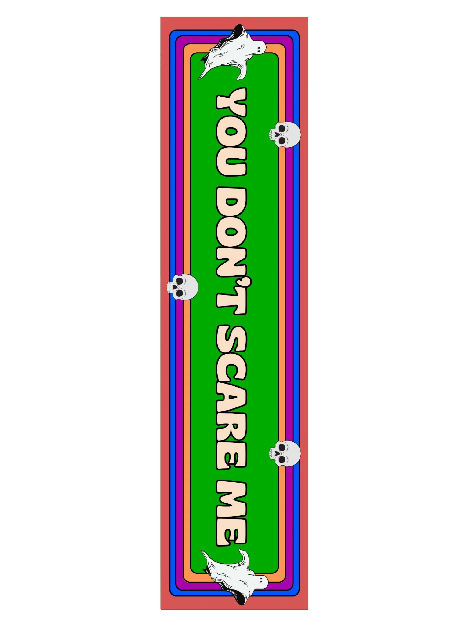 You Don’t Scare Me – Retro Horror Vibes Bumper Sticker product image (3)