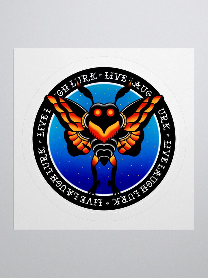 Mothman Live Laugh Lurk Sticker product image (1)