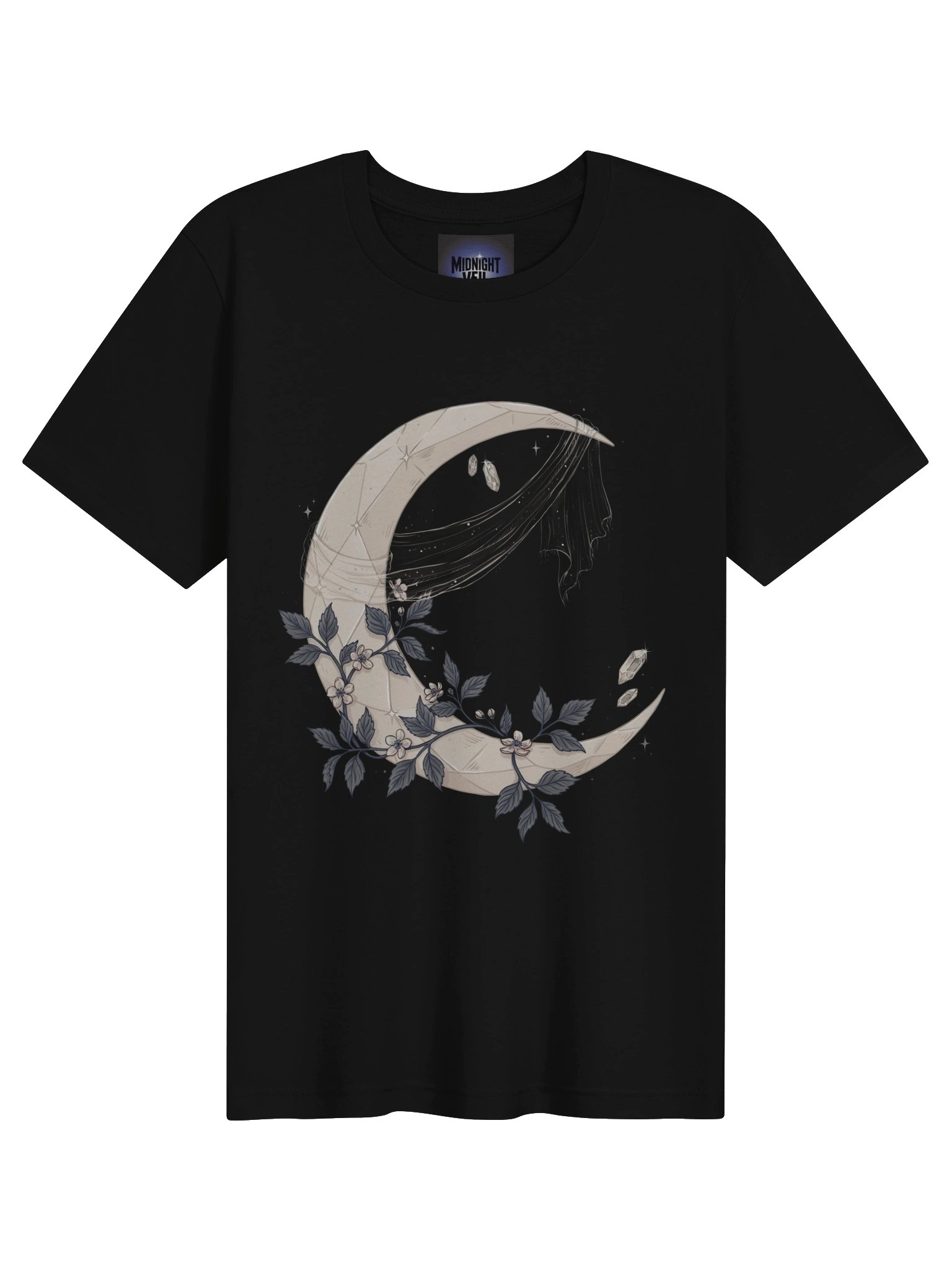 Celestial Crescent Moon Graphic Tee product image (1)