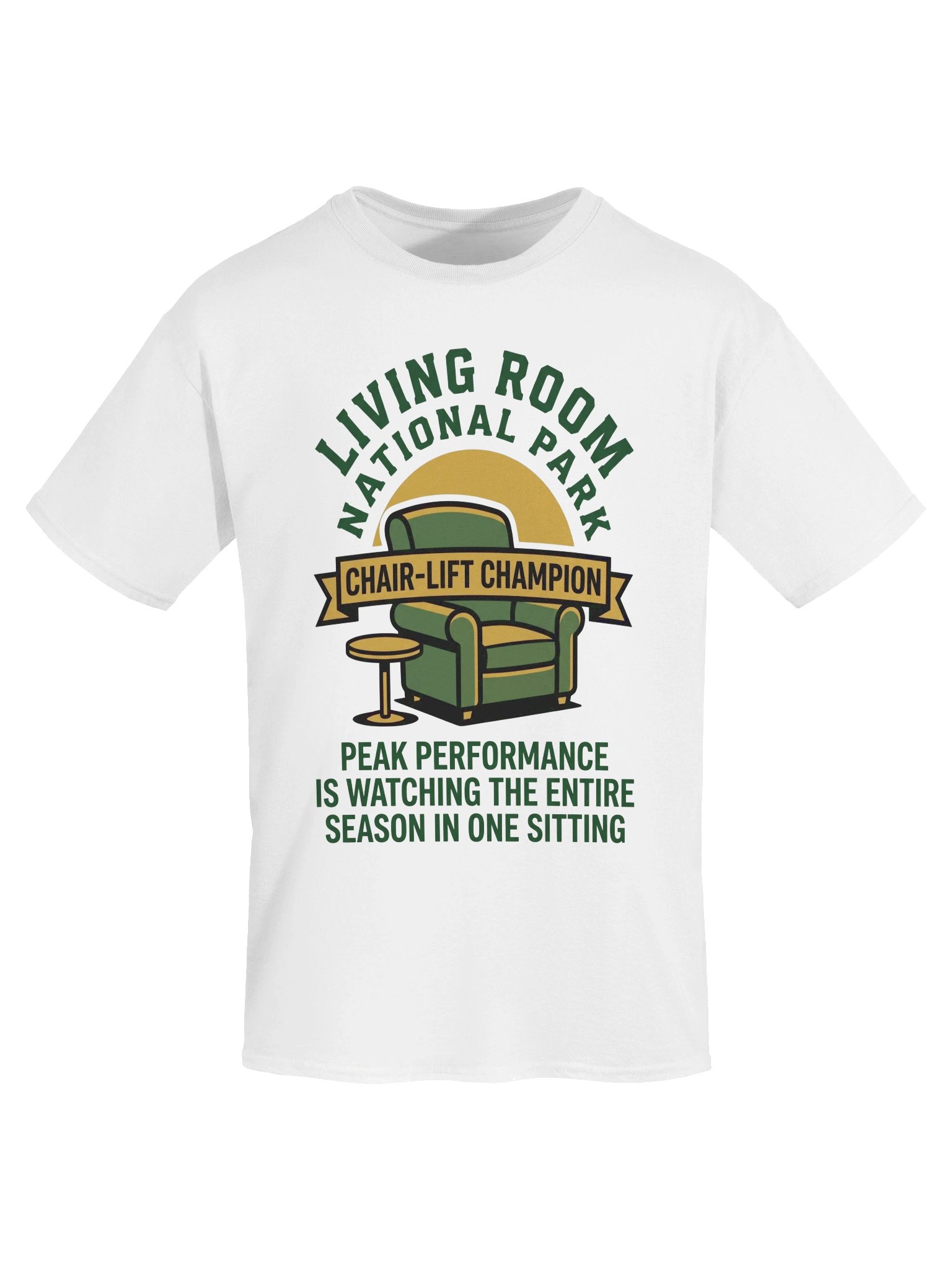 Living Room National Park Funny Binge-Watching Homebody T-Shirt product image (5)