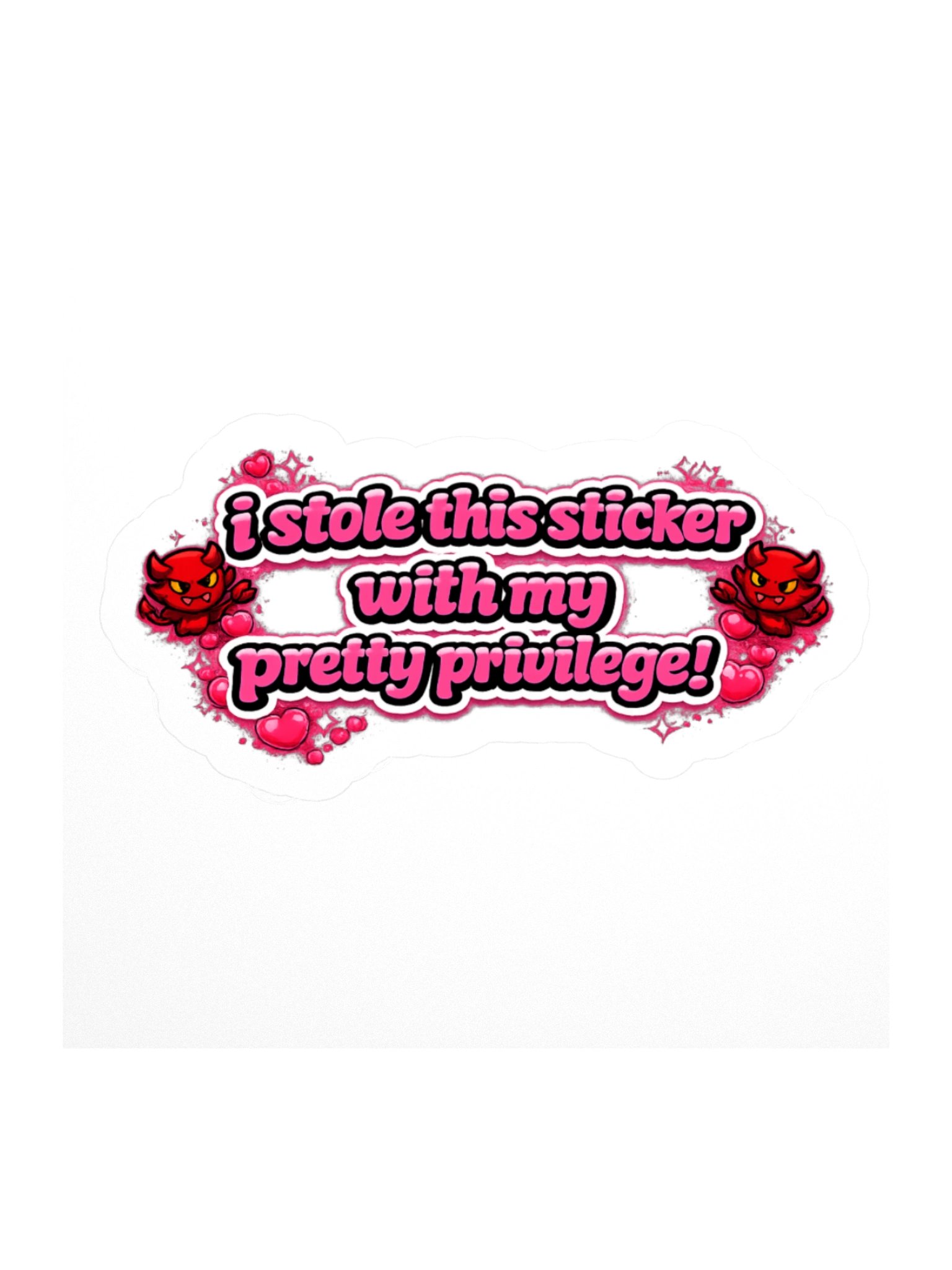 Pretty Privilege 3" x 3" sticker product image (1)