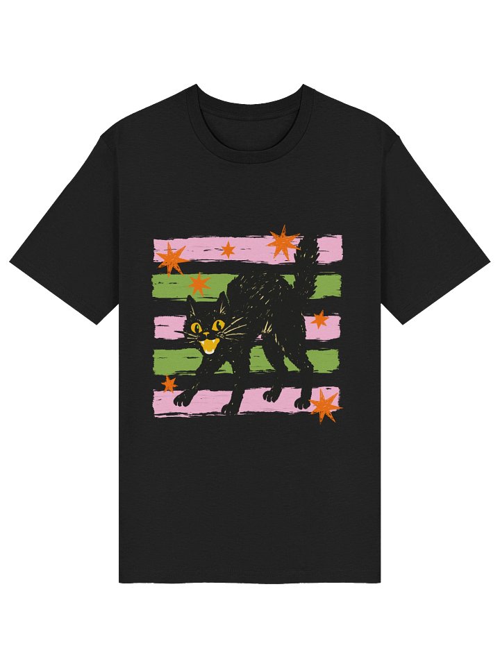 Spooky Halloween Cat Graphic Tee product image (1)