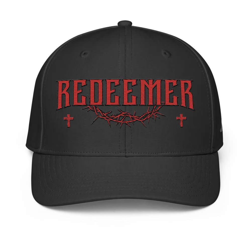 Red Redeemer Crown 3D Puff Performance Cap product image (1)
