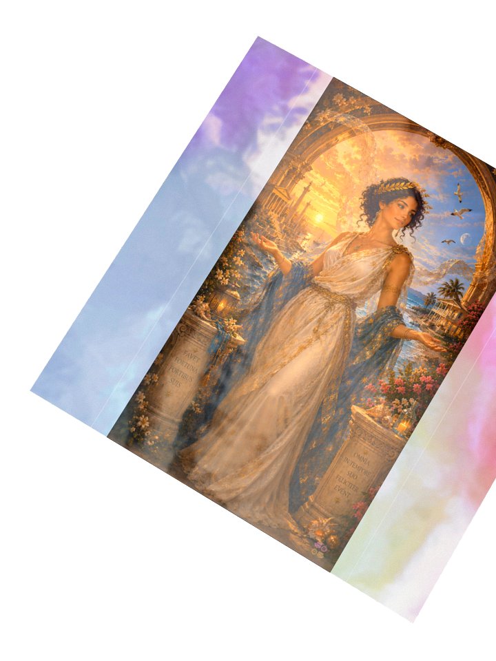 Goddess Fortuna Two Altars Holographic Sticker product image (2)