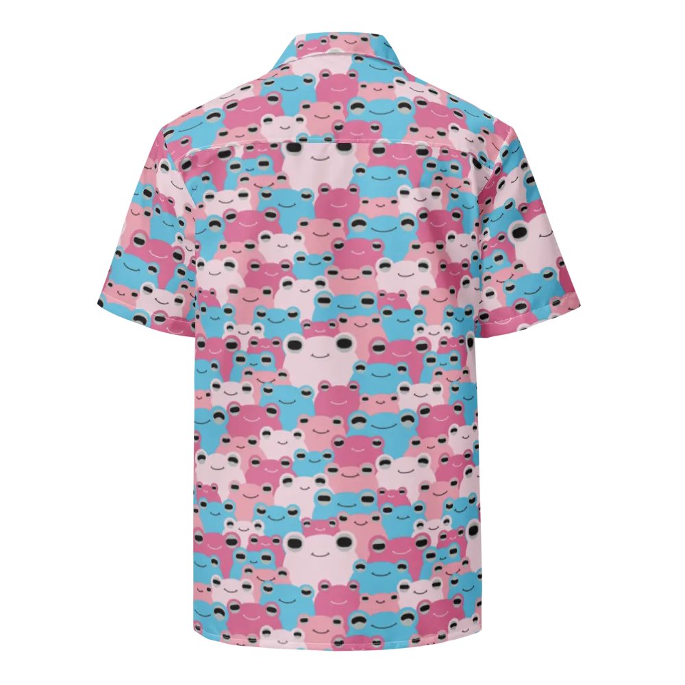 Frog-waiian Shirt Trans Flag Colors product image (3)