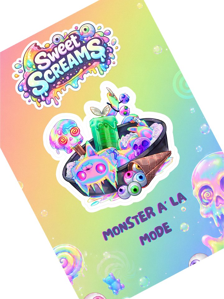 Sweet Screams | Monster a la Mode Sticker product image (1)
