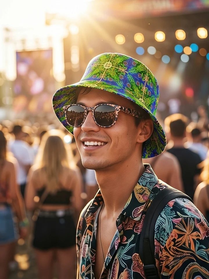 Kaleidoscope Floral Reversible Bucket Hat product image (1)
