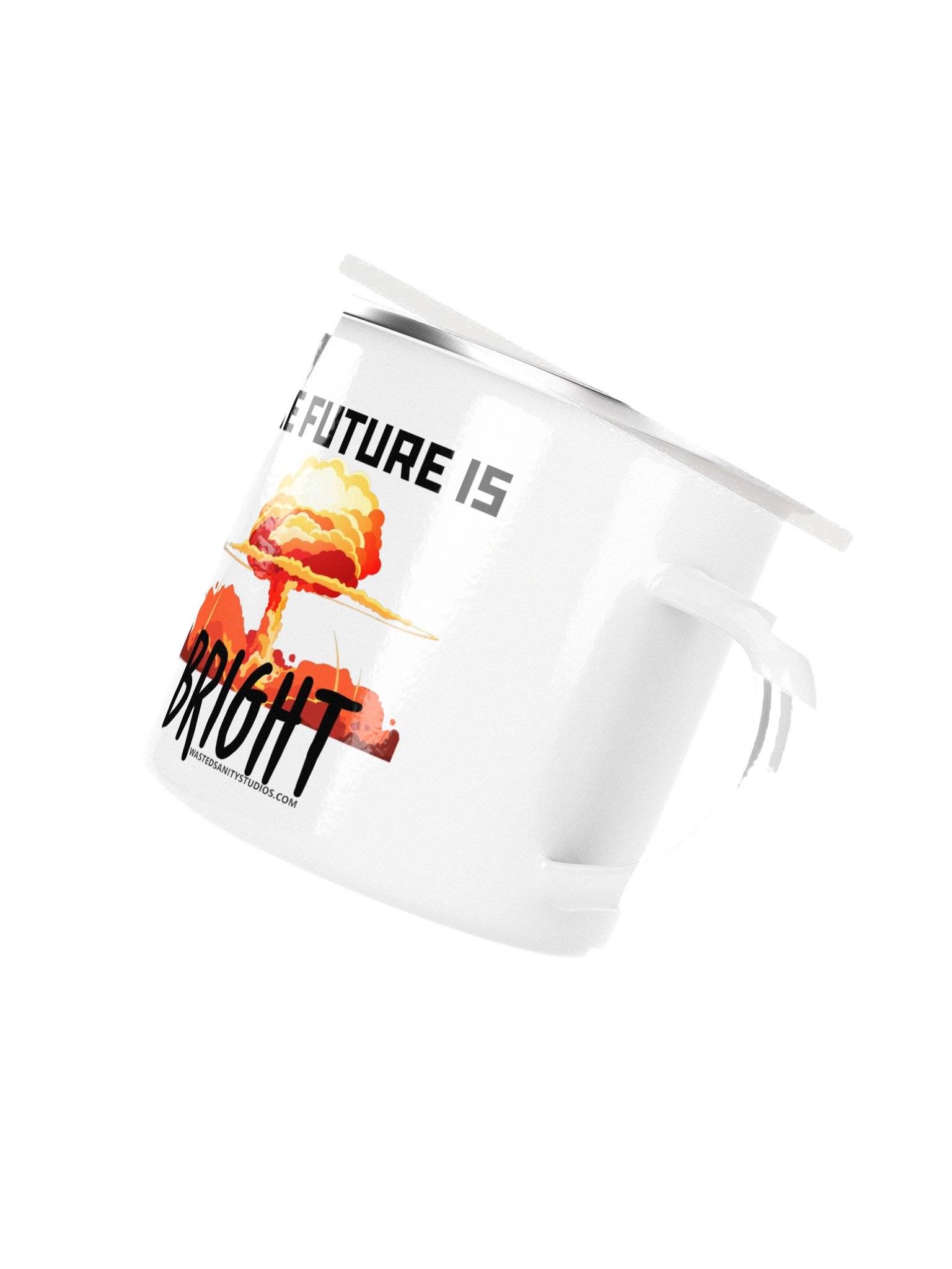 The Future Is Bright Metal & Enamel Coffee Mug product image (3)