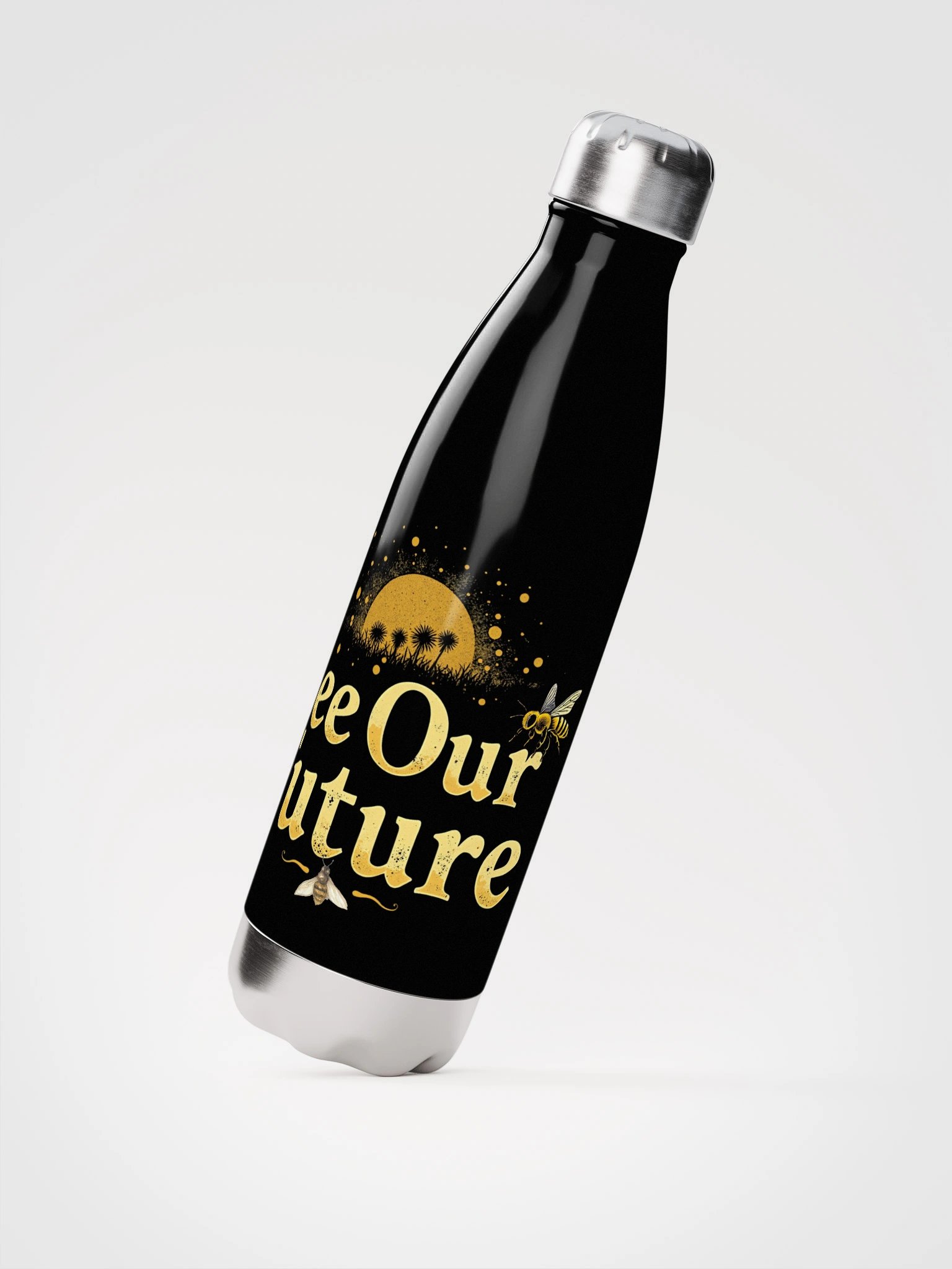 Nature's Buzz Stainless Steel Water Bottle product image (2)