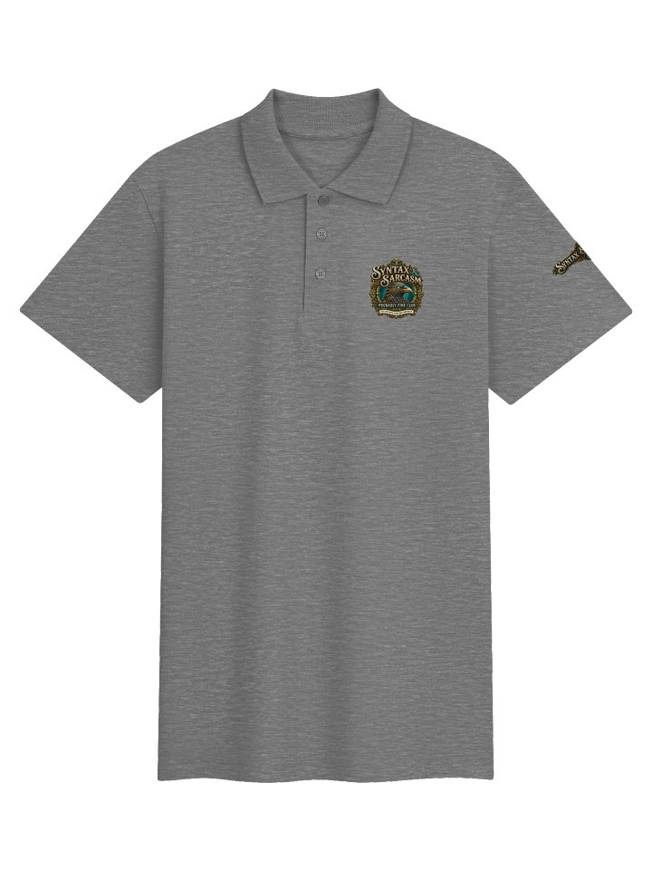 Syntax & Sarcasm Probably Fine Unisex Polo Shirt product image (51)