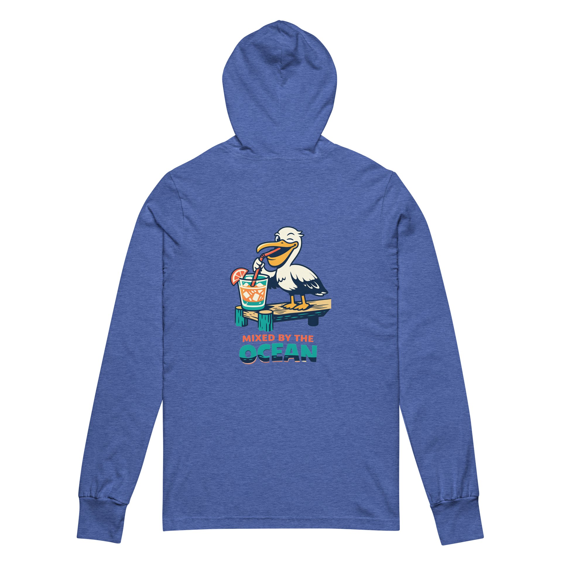 Mixed Pelican by the Ocean Hooded T-Shirt product image (3)