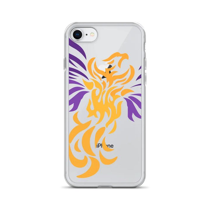 Rising Phoenix Clear Phone Case product image (1)