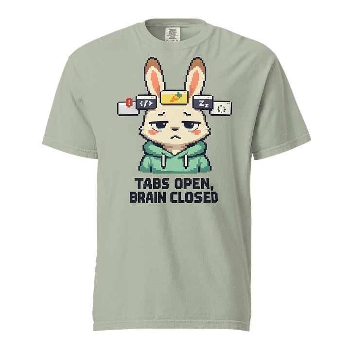 Tabs Open, Brain Closed Rabbit T-Shirt product image (1)