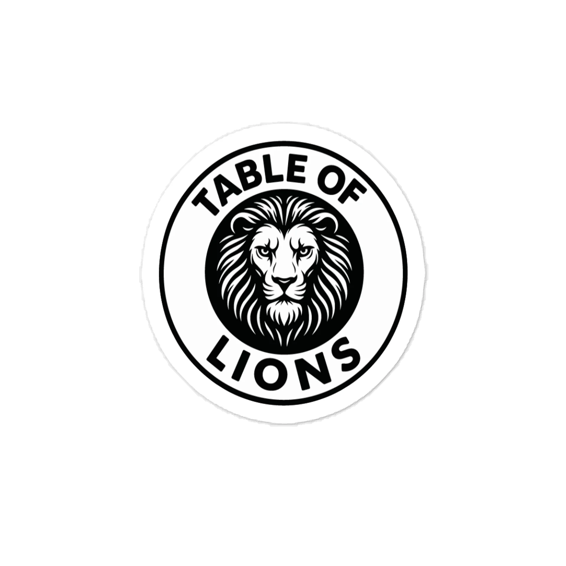 Classic Table of Lions Vinyl Decal product image (1)