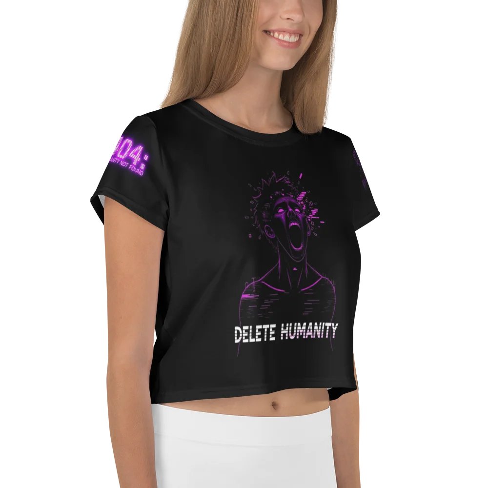 Delete Humanity Crop Graphic Tee product image (4)