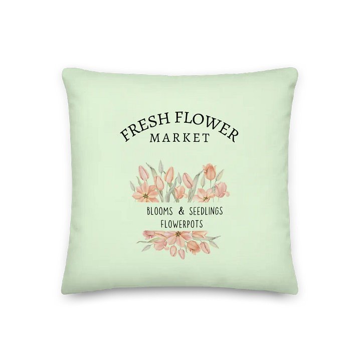 Fresh Flower Market Decorative Pillow, green product image (1)