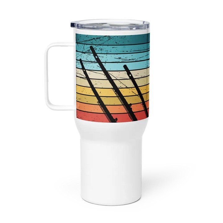 Abstract Flute Stainless Steel Travel Mug - C Flute product image (2)