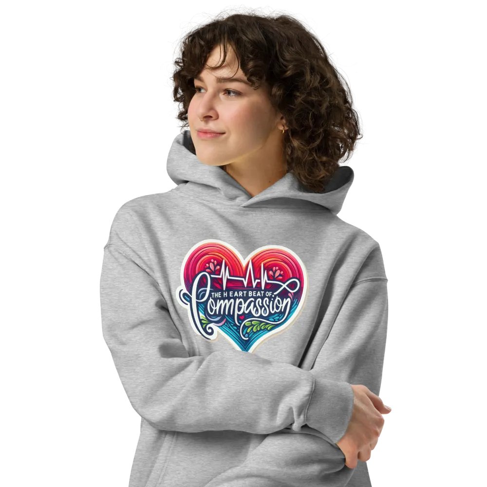 Compassion's Heartbeat Oversized Hoodie product image (34)