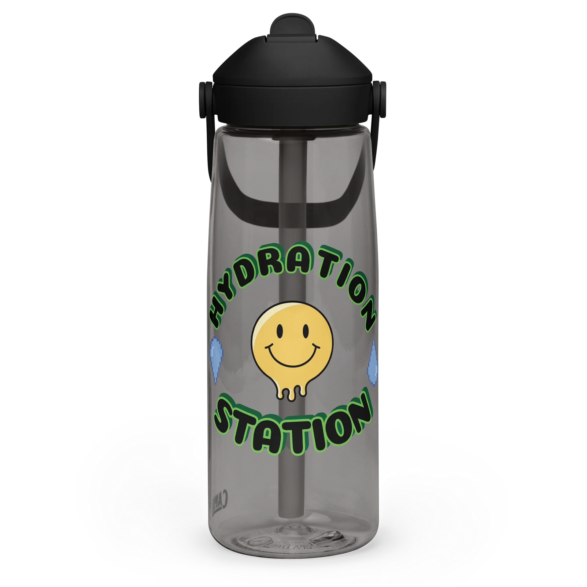 Thrive® Flip Straw: Hydration Station Edition (Black) product image (1)