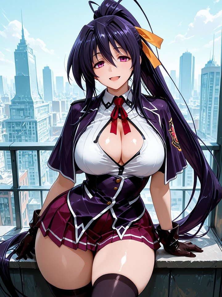 Akeno Cityscape Metal Print product image (1)
