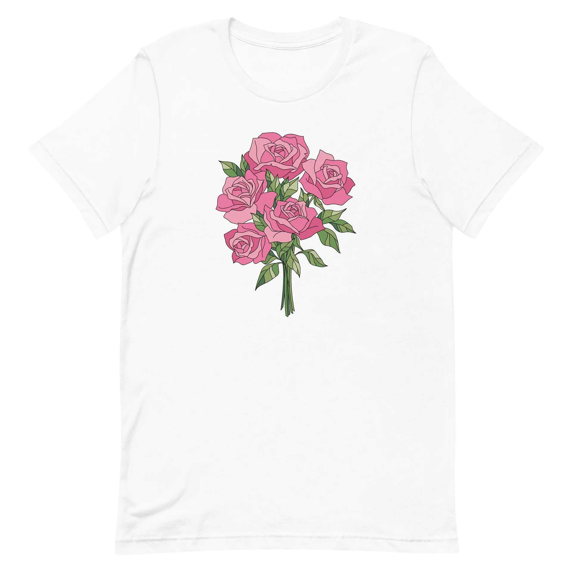 Pink Rose Bouquet Graphic Tee product image (20)