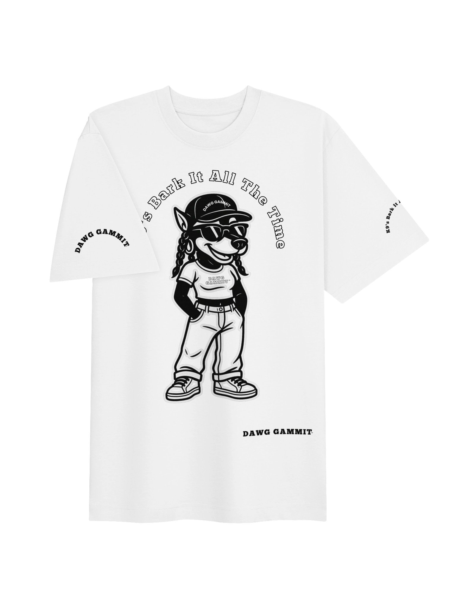 DAWG GAMMIT Female Doberman Dawg Heavy T-shirt product image (3)
