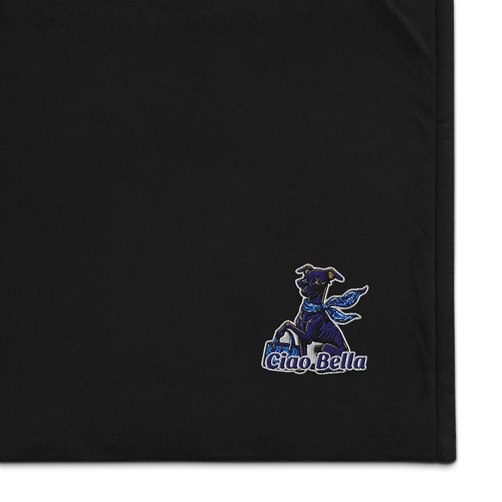 Bring Grymr Home Ciao Bella Embroidered Sherpa Blanket product image (1)