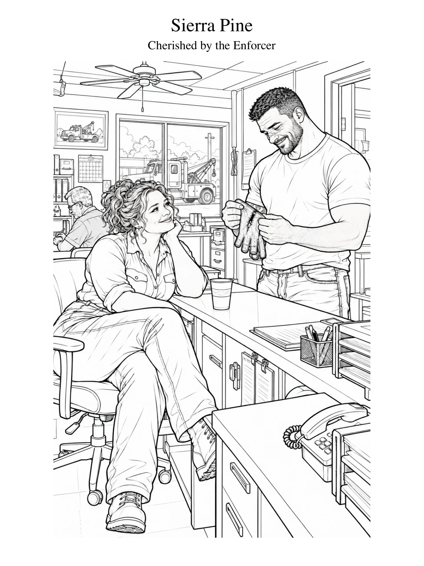 Coloring Page - Sierra Pine — Cherished by the Enforcer product image (1)