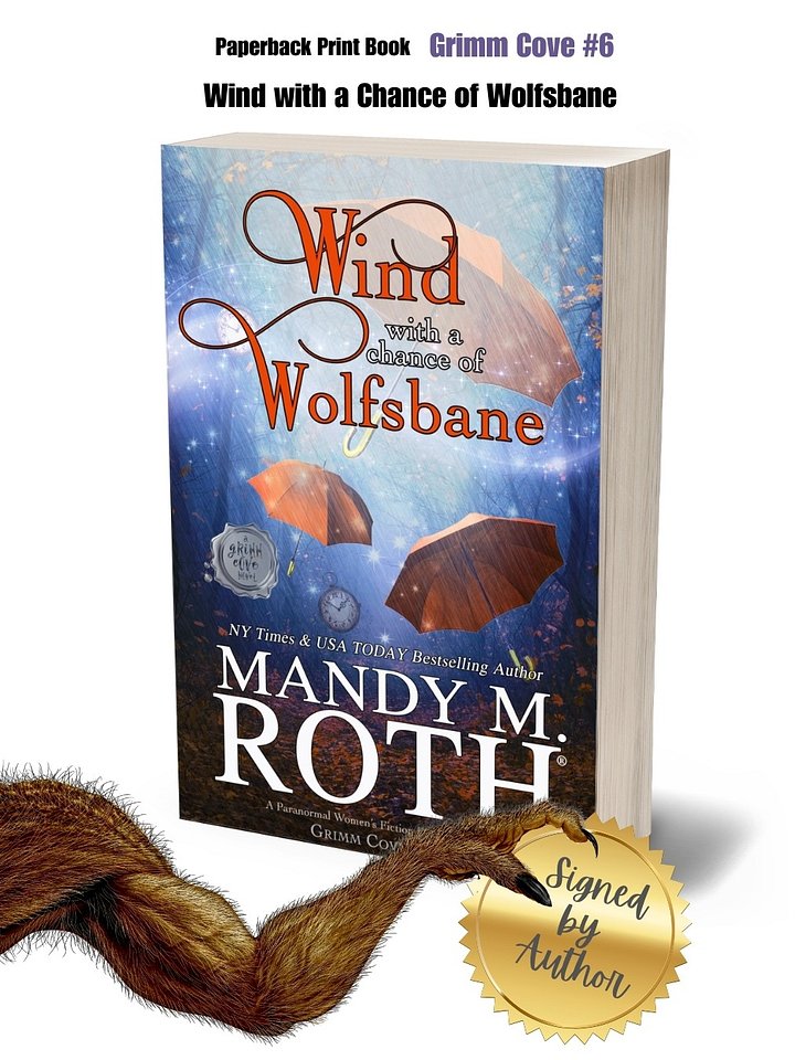 Wind with a Chance of Wolfsbane Signed Paperback Print Book product image (1)