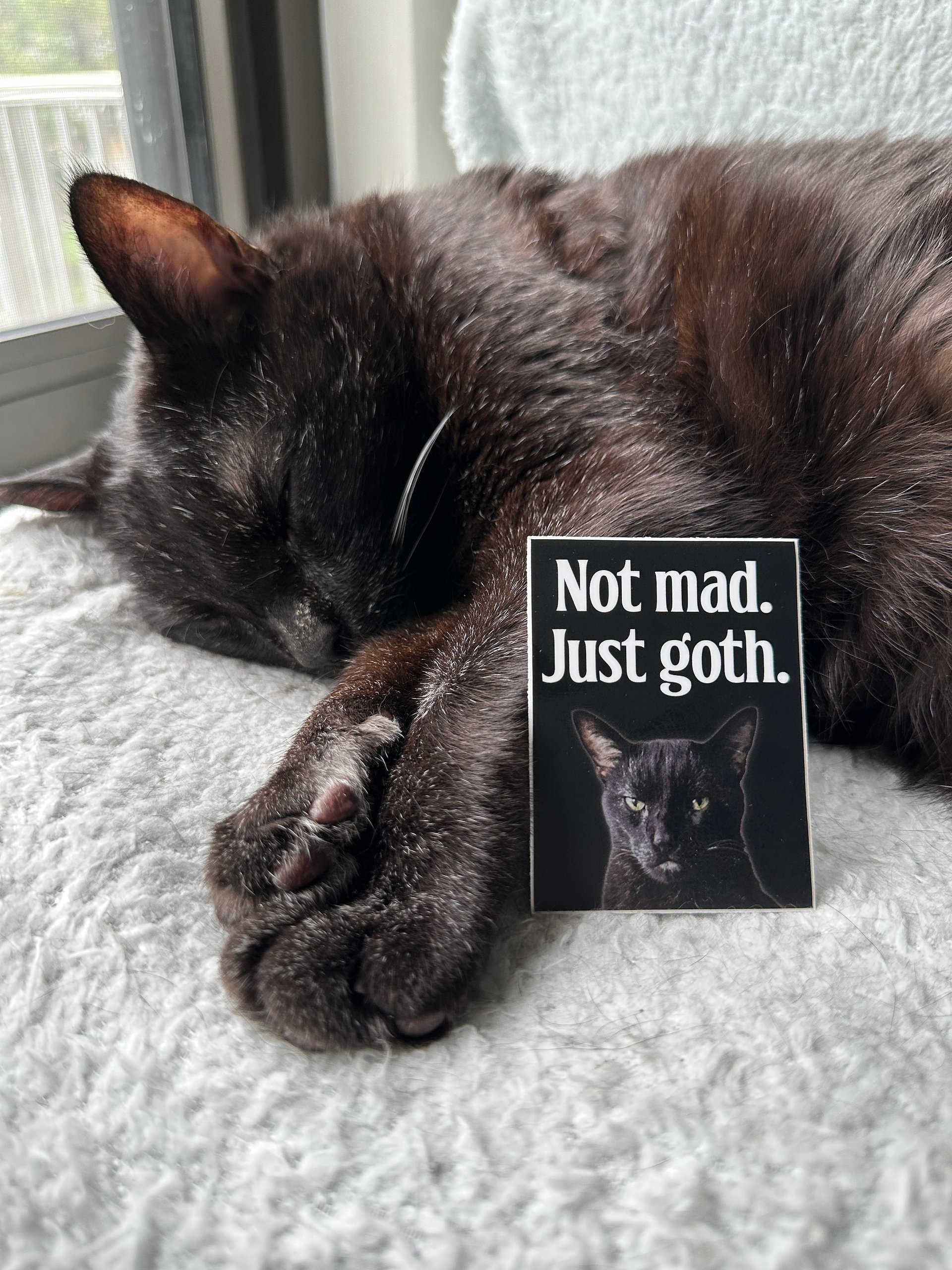 Not Mad, Just Goth sticker product image (2)
