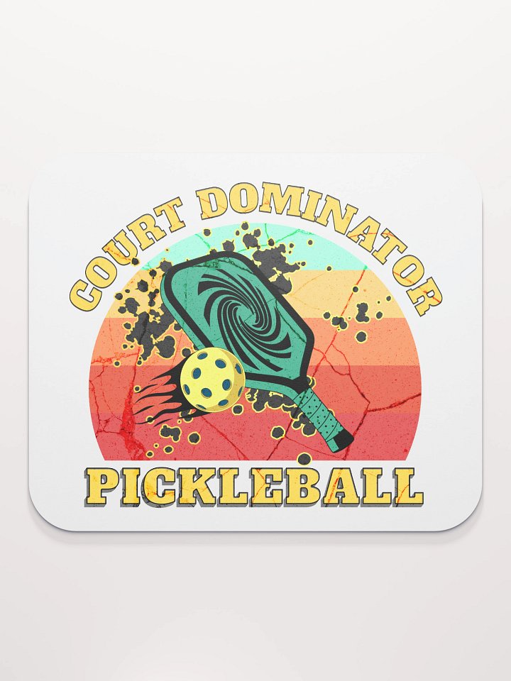 Court Dominator Pickleball Energetic Mouse Pad product image (2)