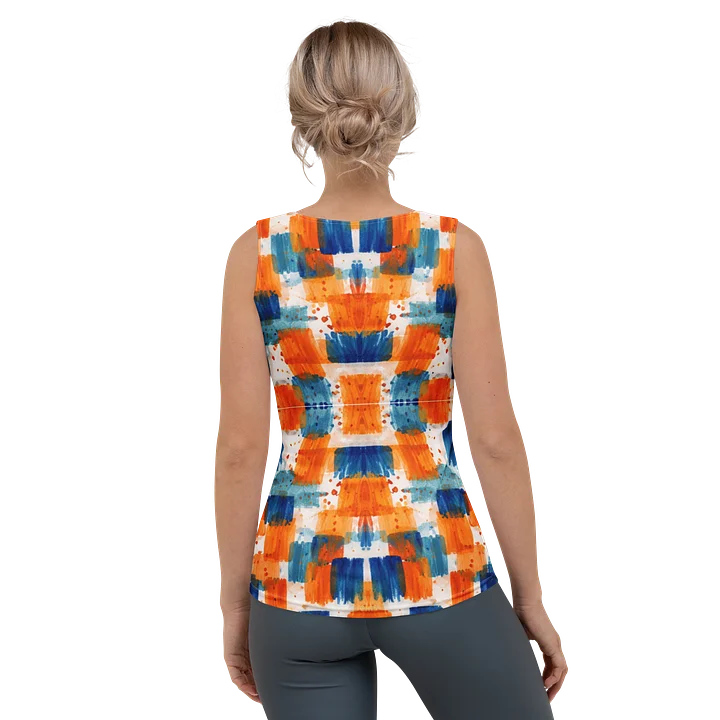 Urban Mosaic: Abstract brushstroke design Empowerment Fusion Women's Tank Top product image (2)