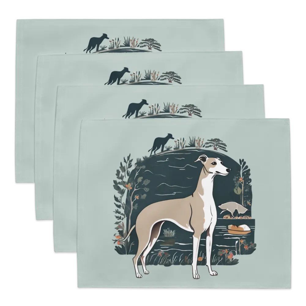 Botanical Greyhound Placemat Set product image (2)