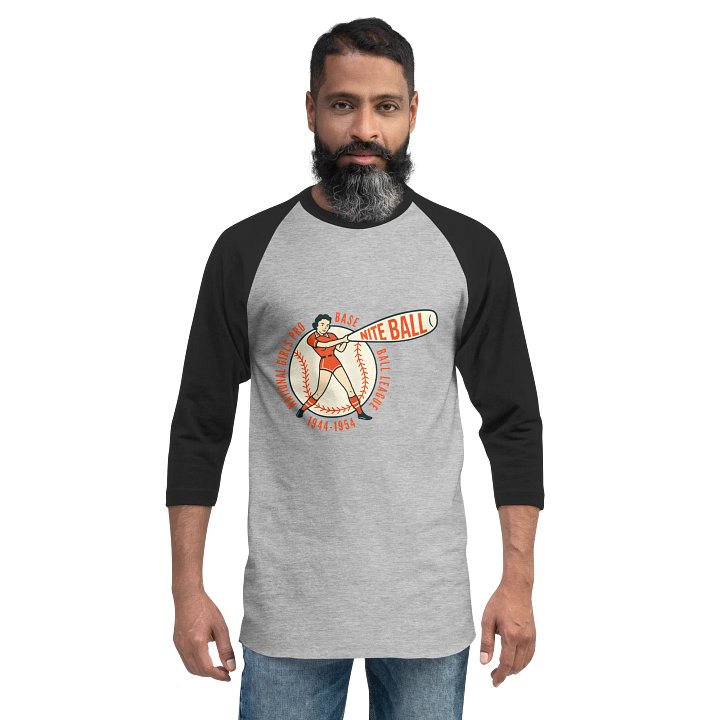 NGBL Legacy Collection Modern Nite Ball Logo Tultex Fine Jersey Raglan Tee product image (2)