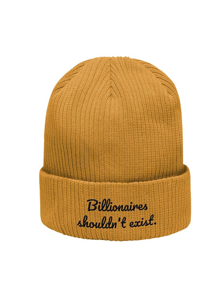 100% Organic Cotton Billionaires Should Not Exist Beanie product image (1)