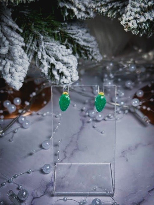 Green Light Star Studs product image (1)