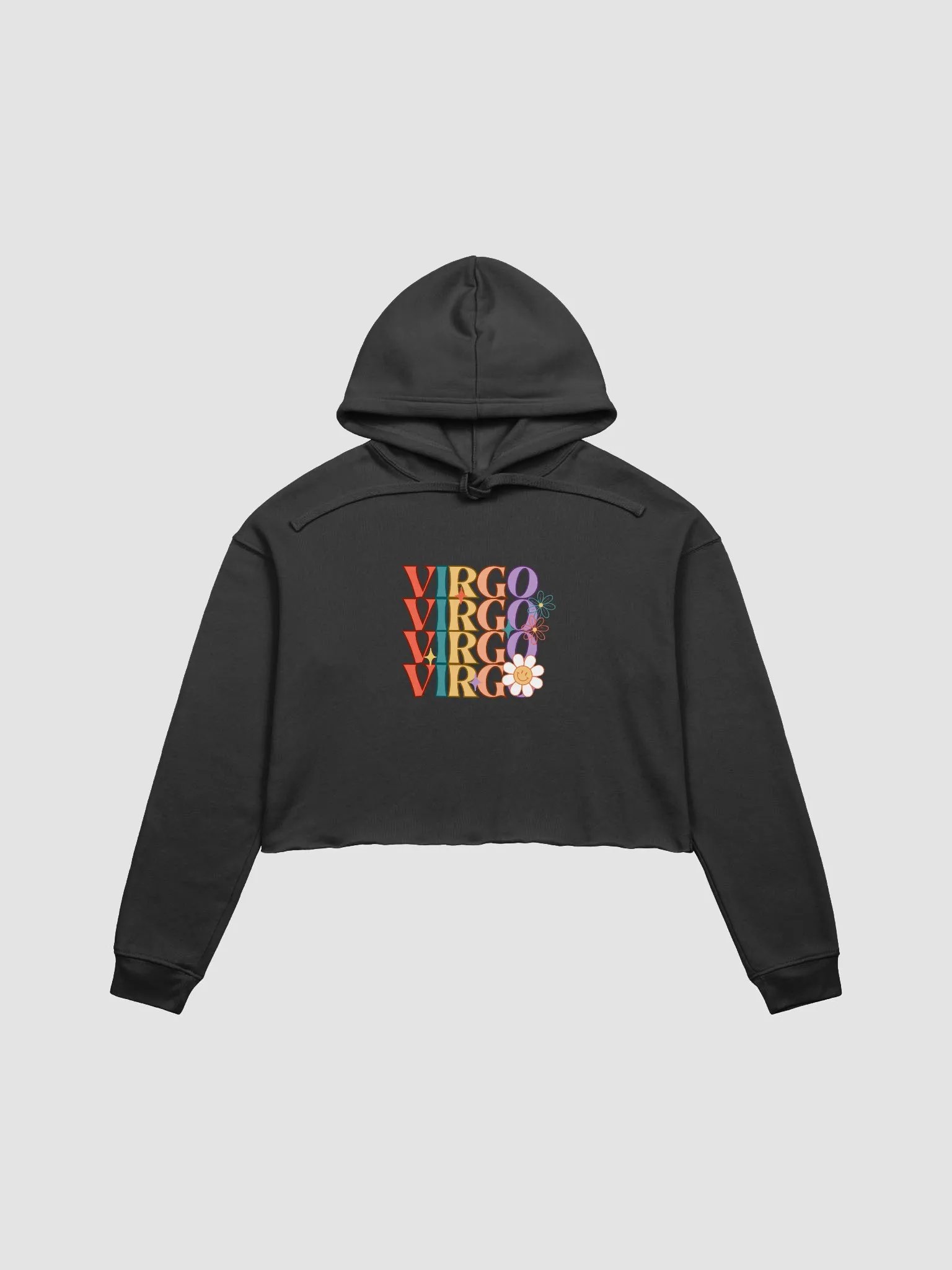 Virgo Groovy Cropped Hoodie product image (1)