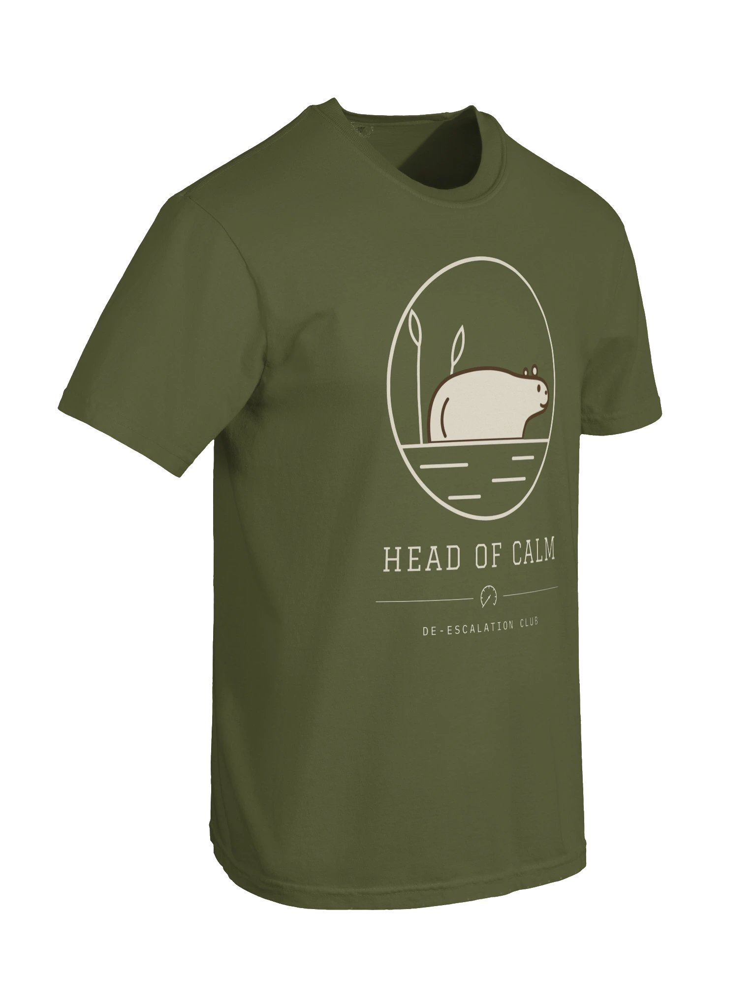 Capybara Head of Calm Comfort Colors Tee, De-escalation Club, Calm Animal Shirt product image (6)