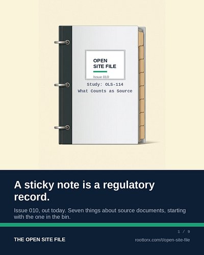 For anyone looking in clinical research as a career, this is for you!

He wrote the number on a sticky note, typed it into th...